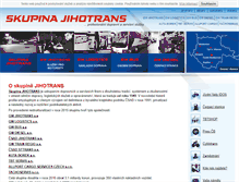 Tablet Screenshot of jihotrans.cz