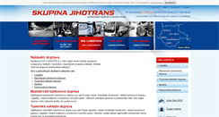 Desktop Screenshot of nakladni-doprava.jihotrans.cz