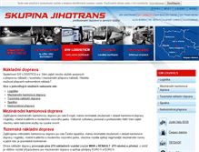 Tablet Screenshot of nakladni-doprava.jihotrans.cz